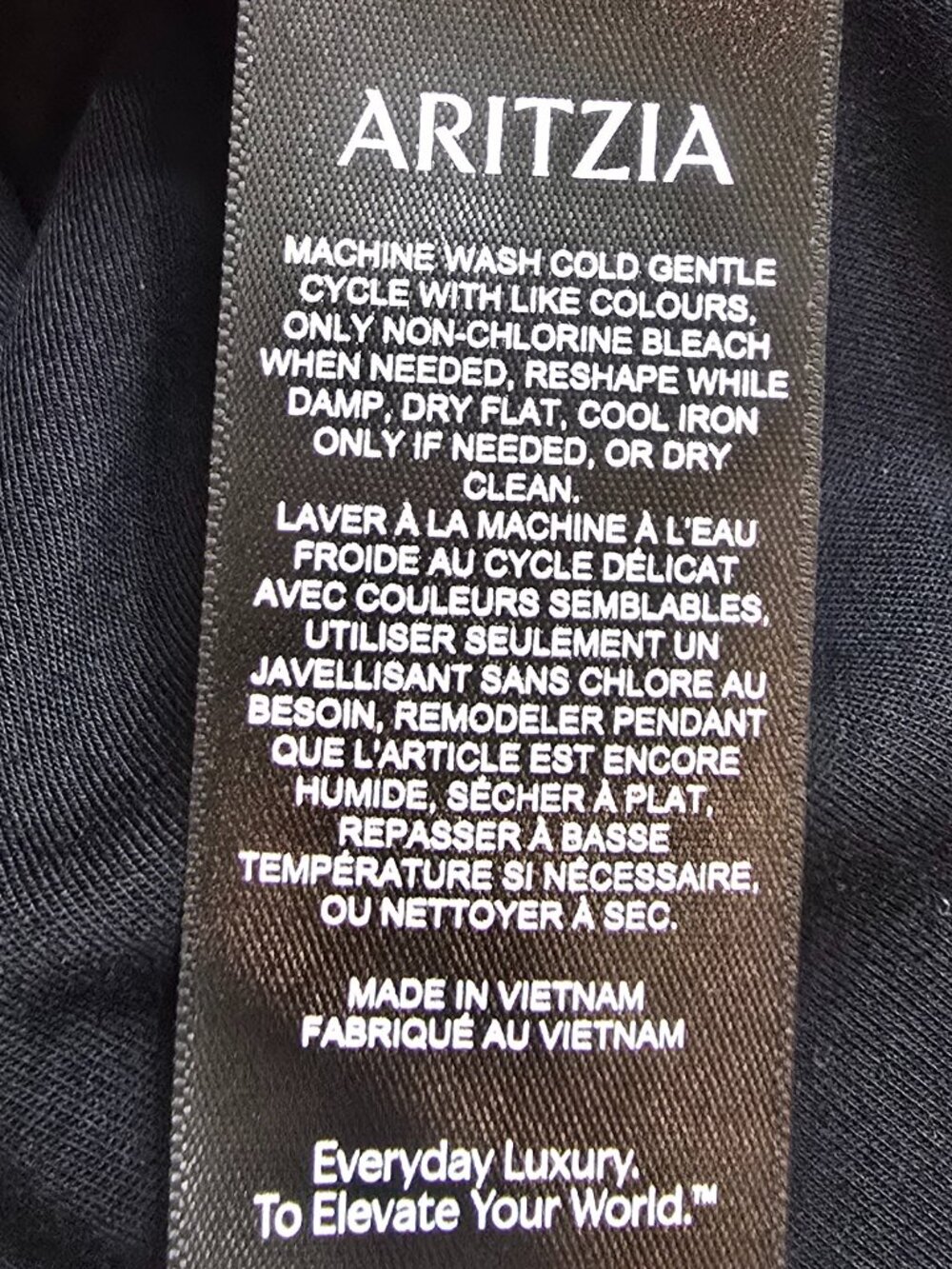 Aritzia Wilfred Boulevard Dress - Drapey Jersey Mockneck Mini Dress Black - Picture 8 of 9